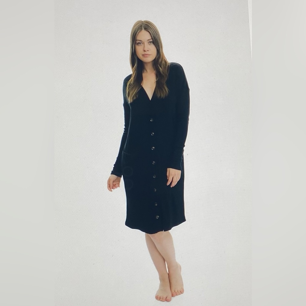 Dress Blank Sweater V Cardi Dress